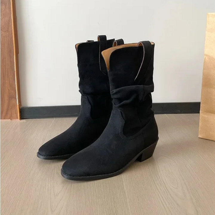 Amura – Botte western en daim
