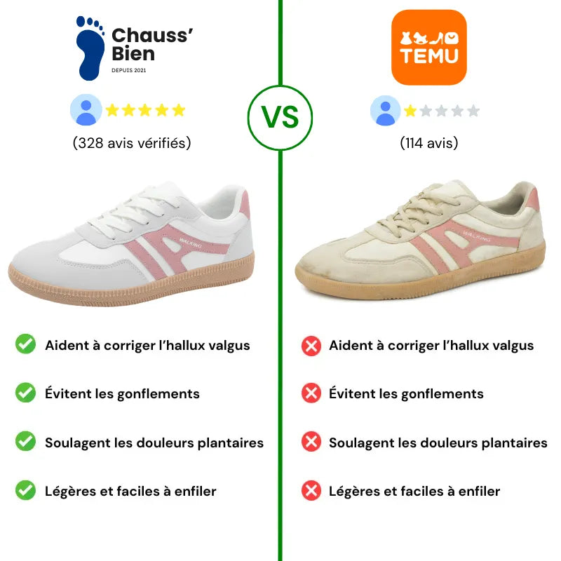 Vejoria™ - Baskets de ville à confort orthopédique