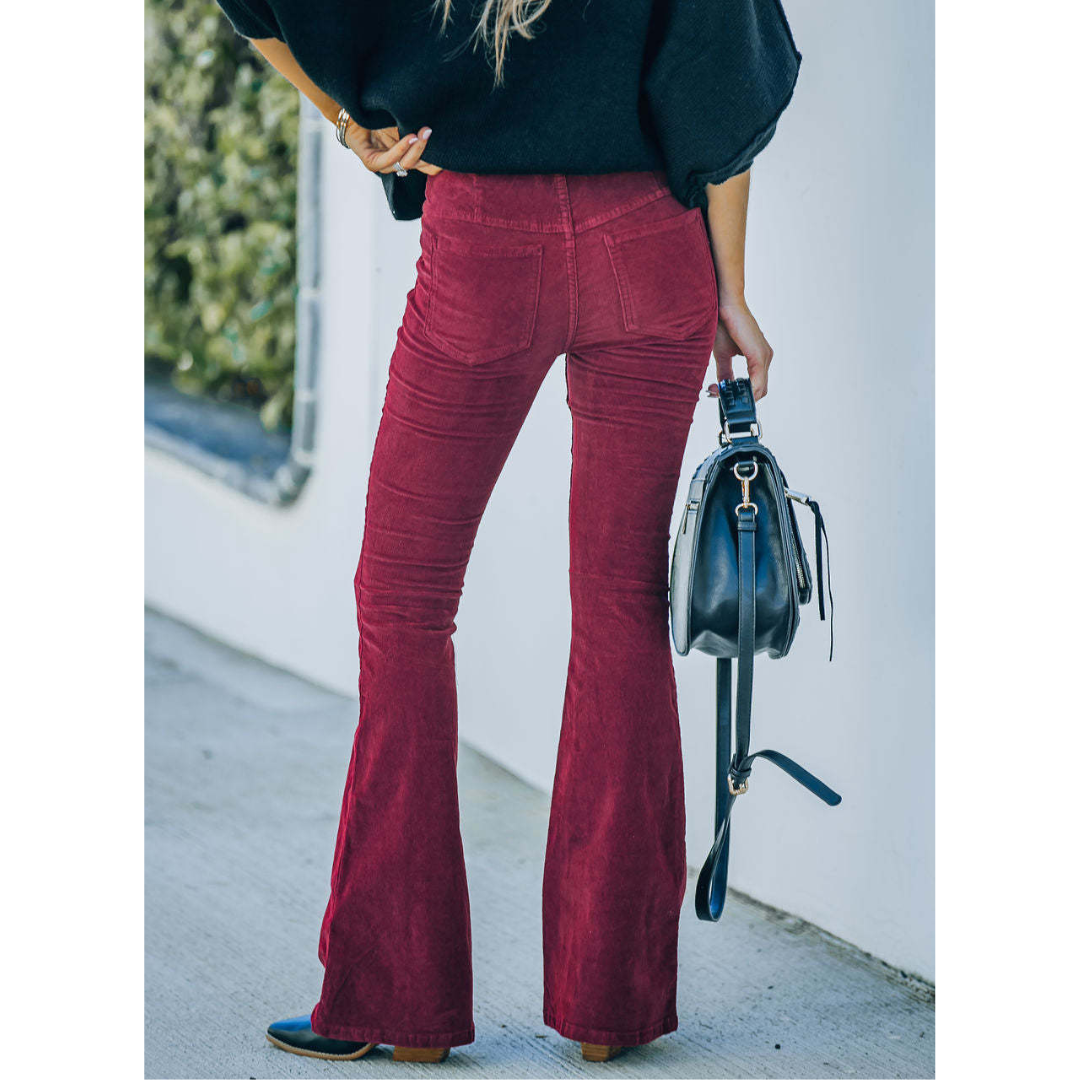 Chloé - Pantalon Flare Velours