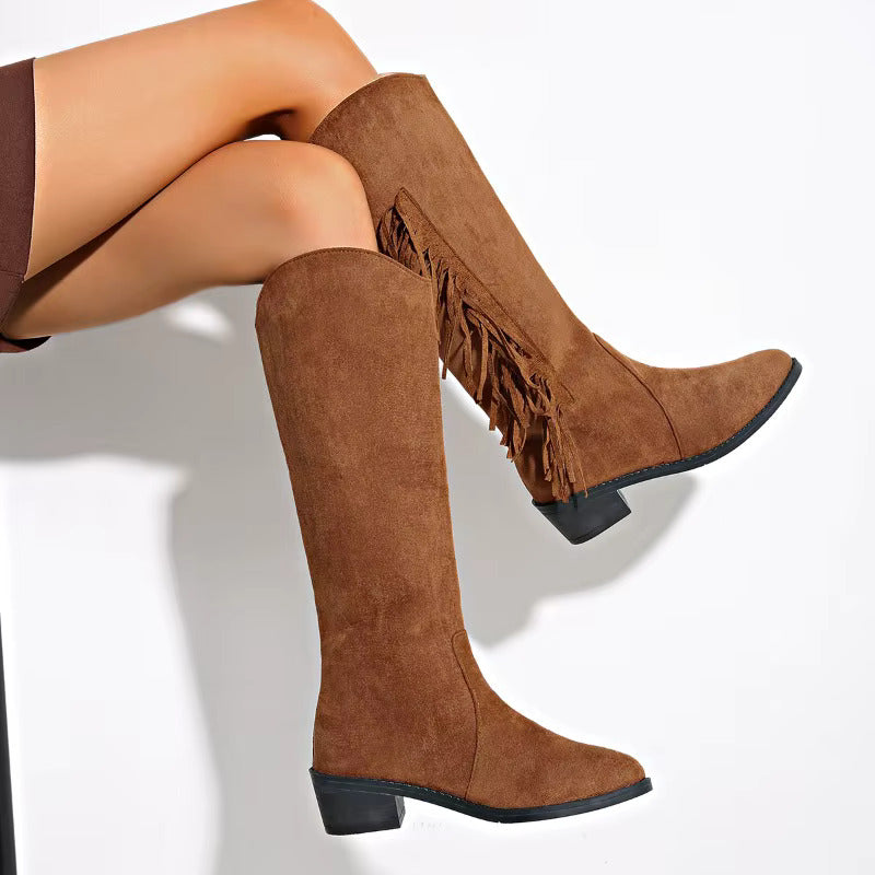 Bottes de Rue en Cuir Raffiné