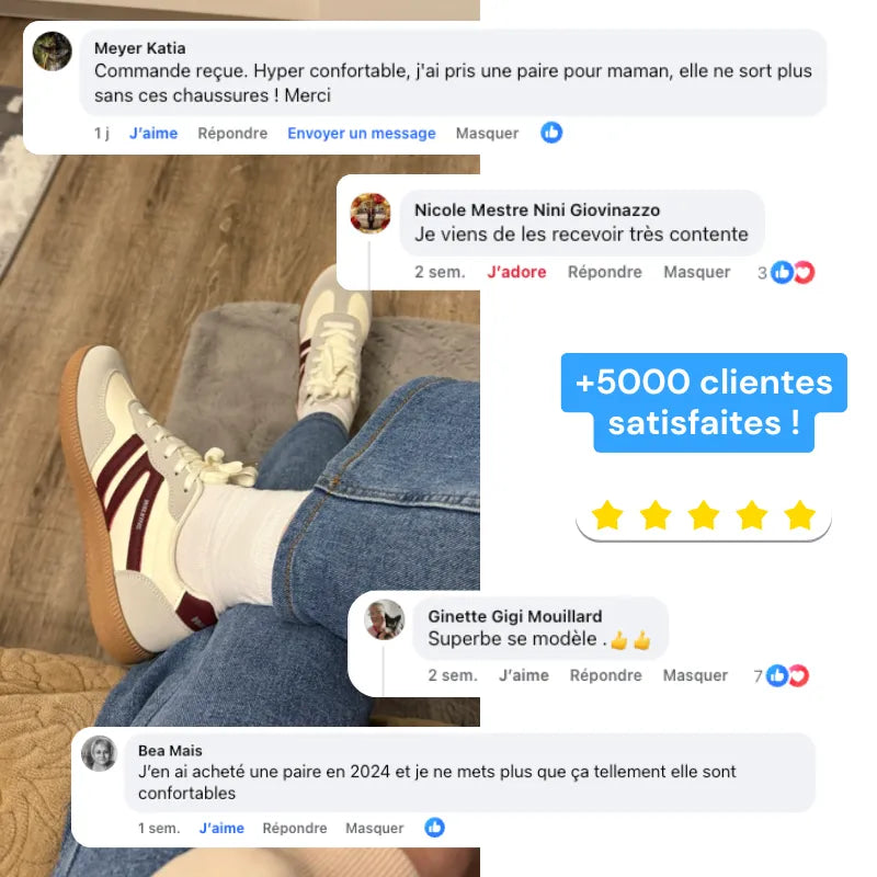 Vejoria™ - Baskets de ville à confort orthopédique