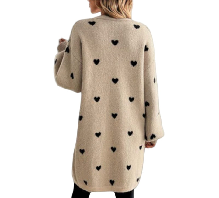 Julia - Cardigan mit Herzmuster