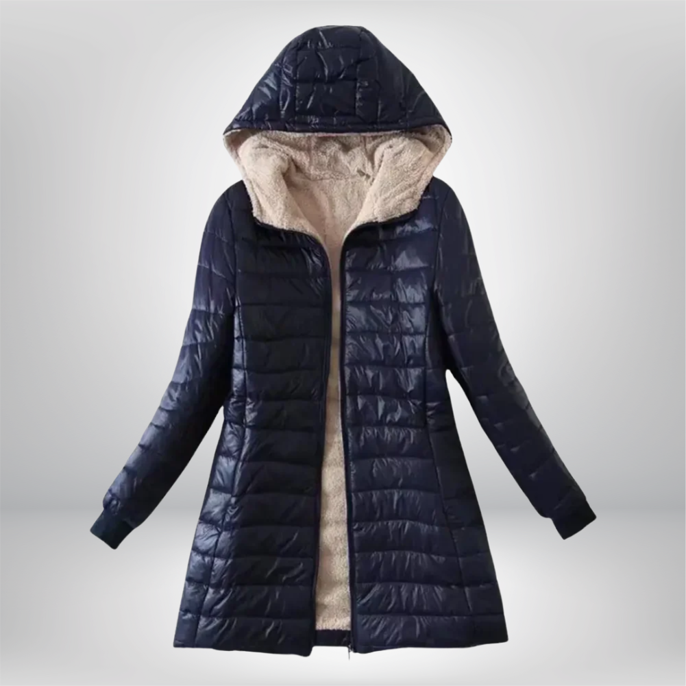 Camélia | Manteau d'Hiver Doublé en Sherpa