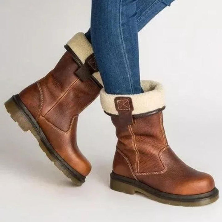 Hazel | Bottes d'Hiver en Cuir Doublées