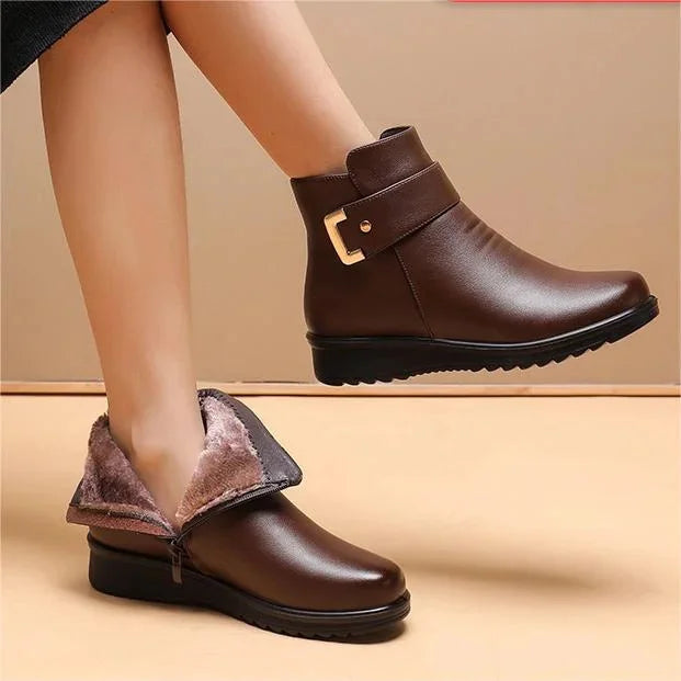 Bottes en Cuir Confortables et Soutenant
