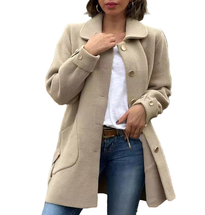 MOANA — Manteau oversize classique à boutons