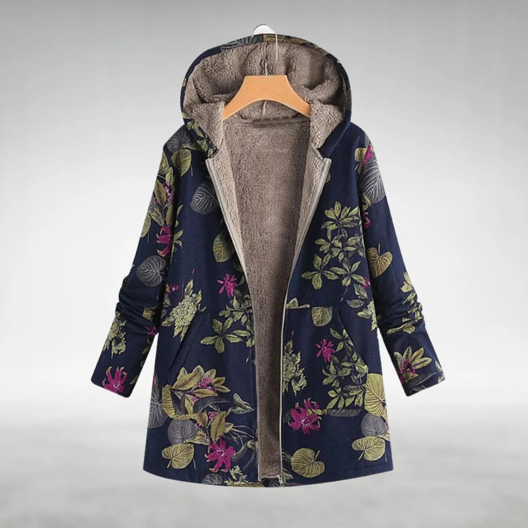 Florleece | Veste Fleece Fleurie Élégante