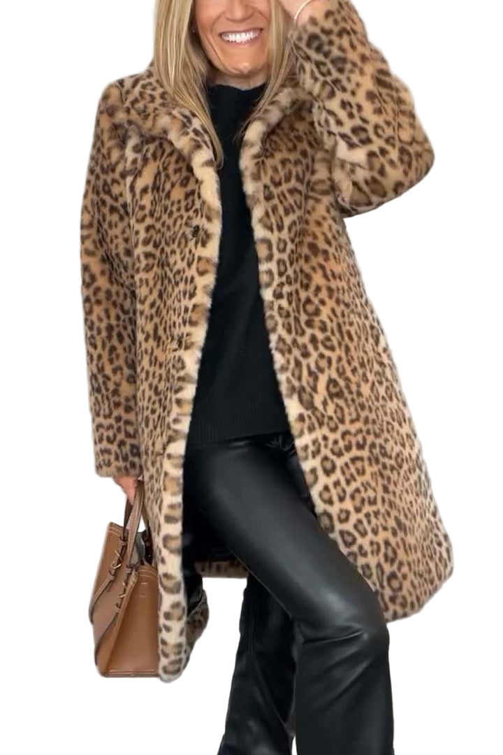 Amara - Manteau léopard